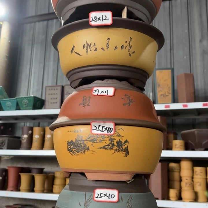 紫砂花盆                100-6