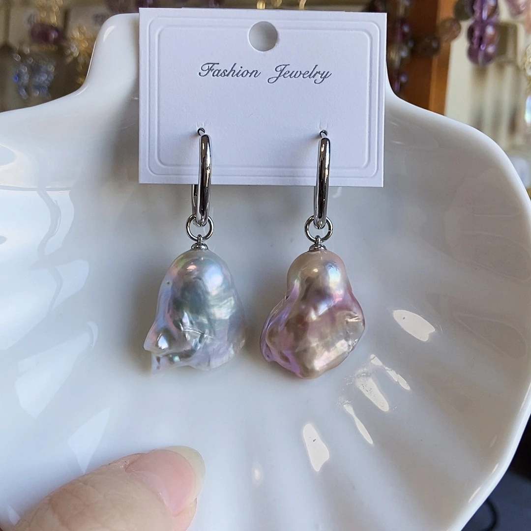 吊坠(不含链)合金淡水珍珠特价耳饰有瑕3992