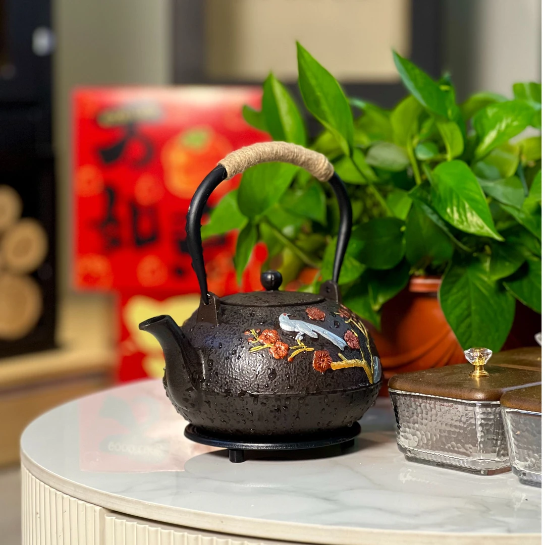 柴掌柜真火燃木壁炉—铸铁壶