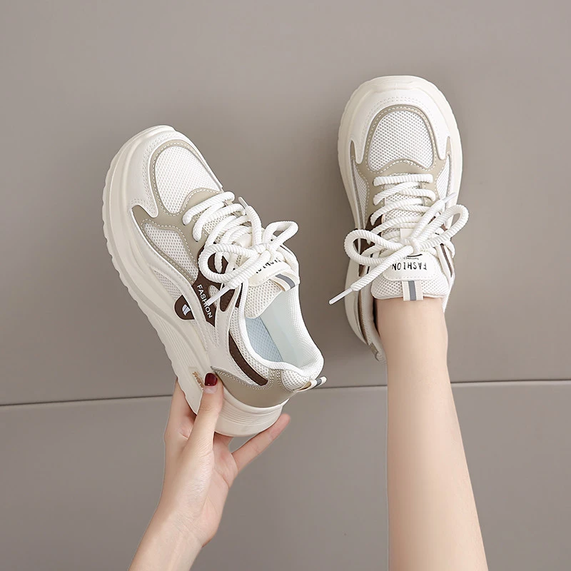 踩屎感跑步轻便运动鞋小码34女款2025新款春季减震软底超轻老爹鞋