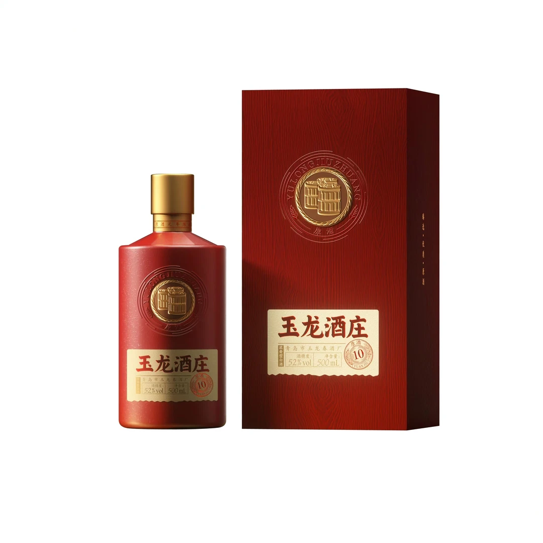 琴岛玉龙酒庄玉龙酒庄10 浓香型白酒52度500ml51-60度500ml