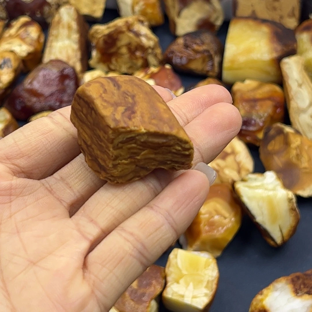 ****怪定制琥珀未镶嵌蜜蜡定制