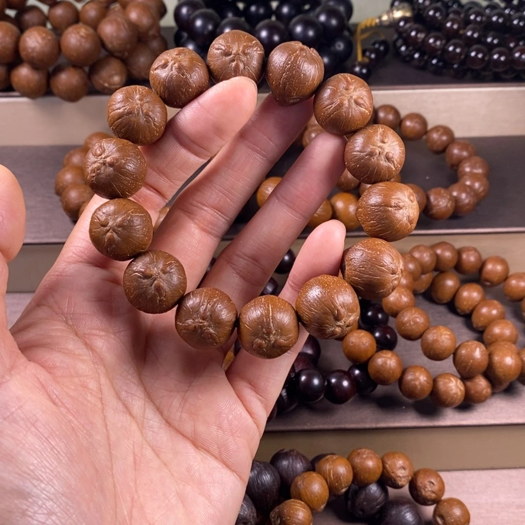 A***~紫金鼠手串17加菲猫纯圆