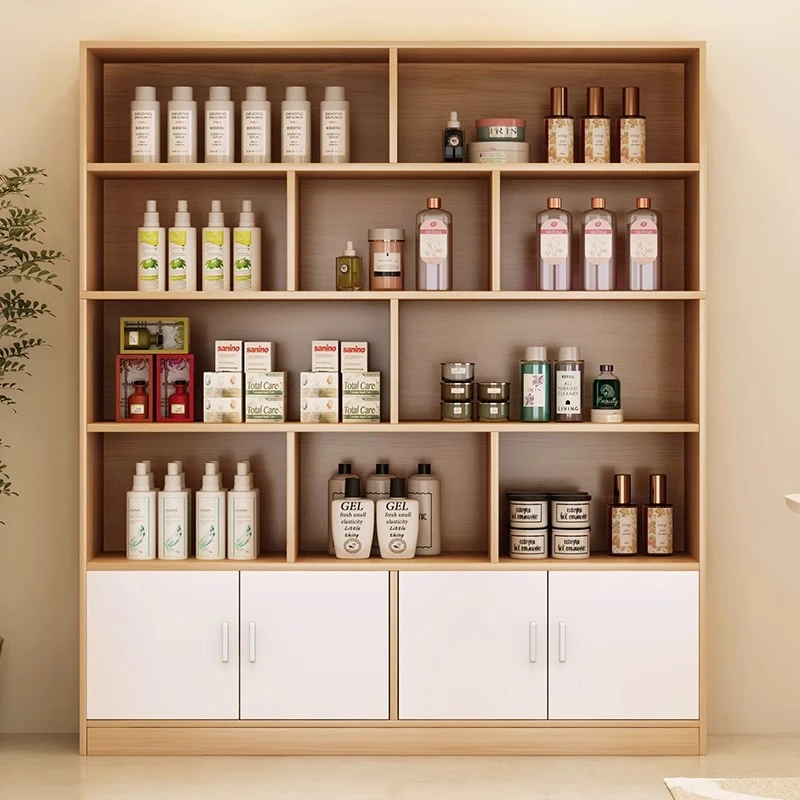 商用置物架理发店展示柜美容院产品柜化妆品展柜简约柜子发廊货柜