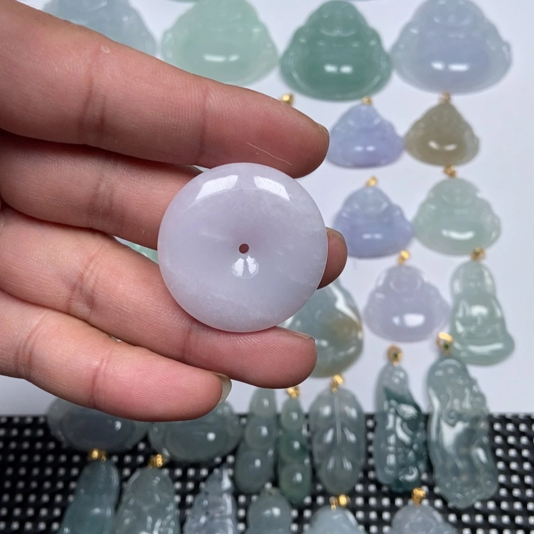 翡翠未镶嵌颈饰缅甸天然A货翡翠