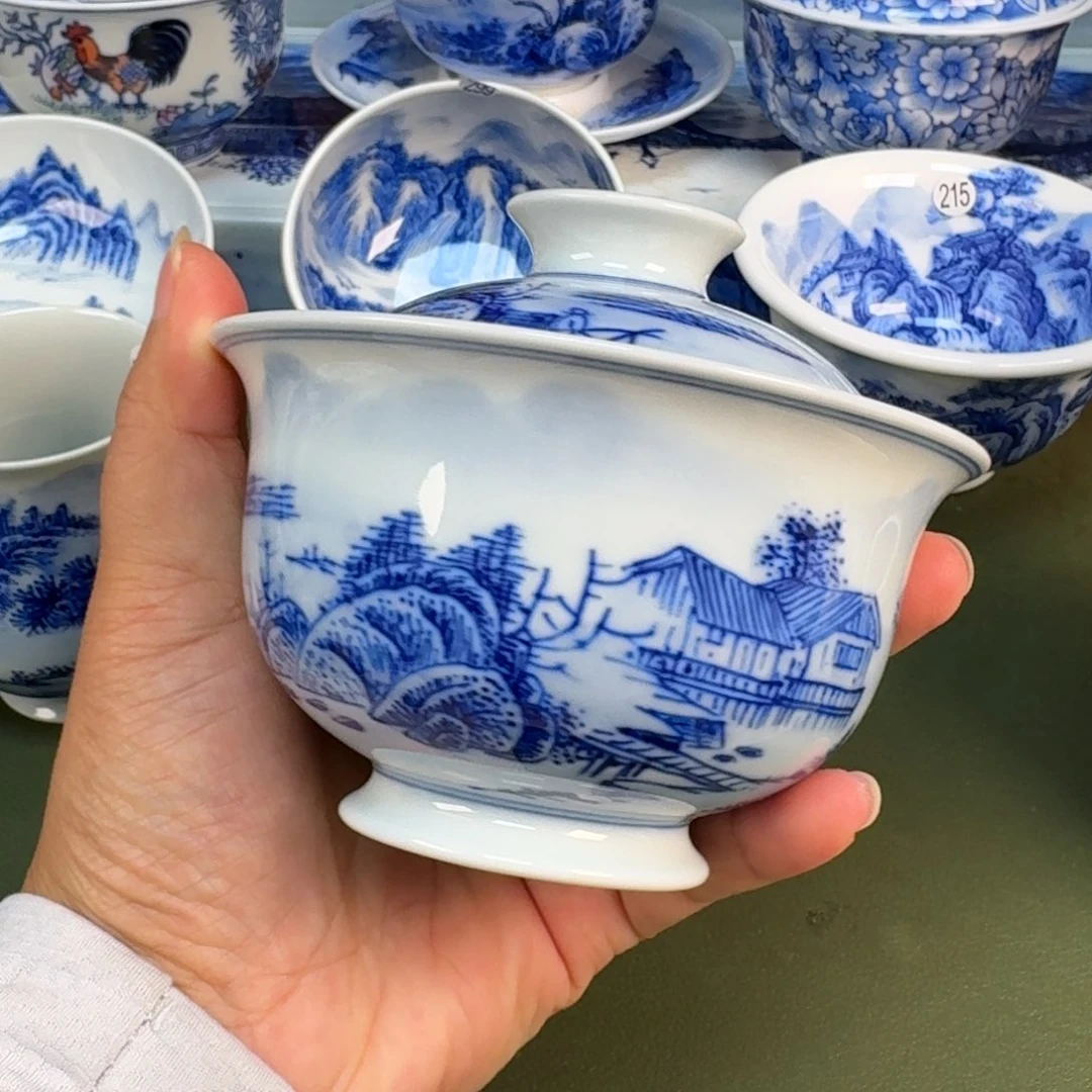 景德镇纯手绘茶具圆圆269