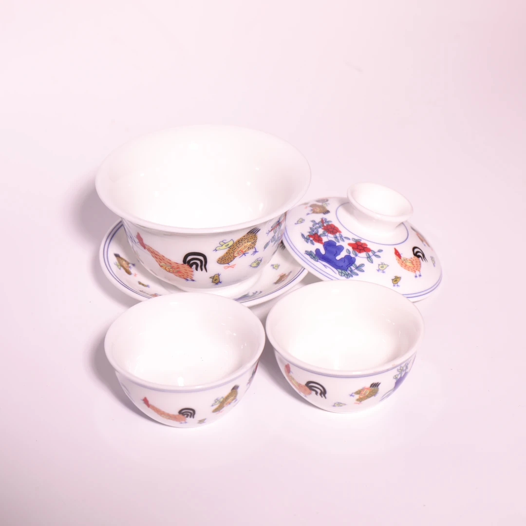 精品陶瓷茶具三件套