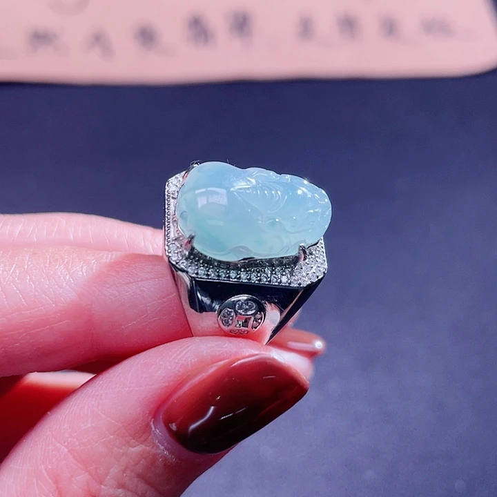 翡翠吊坠(不含链)银S925镶嵌