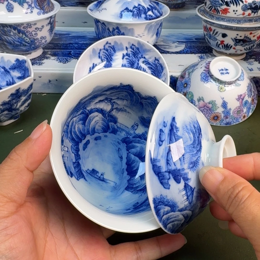 景德镇纯手绘茶具圆圆261