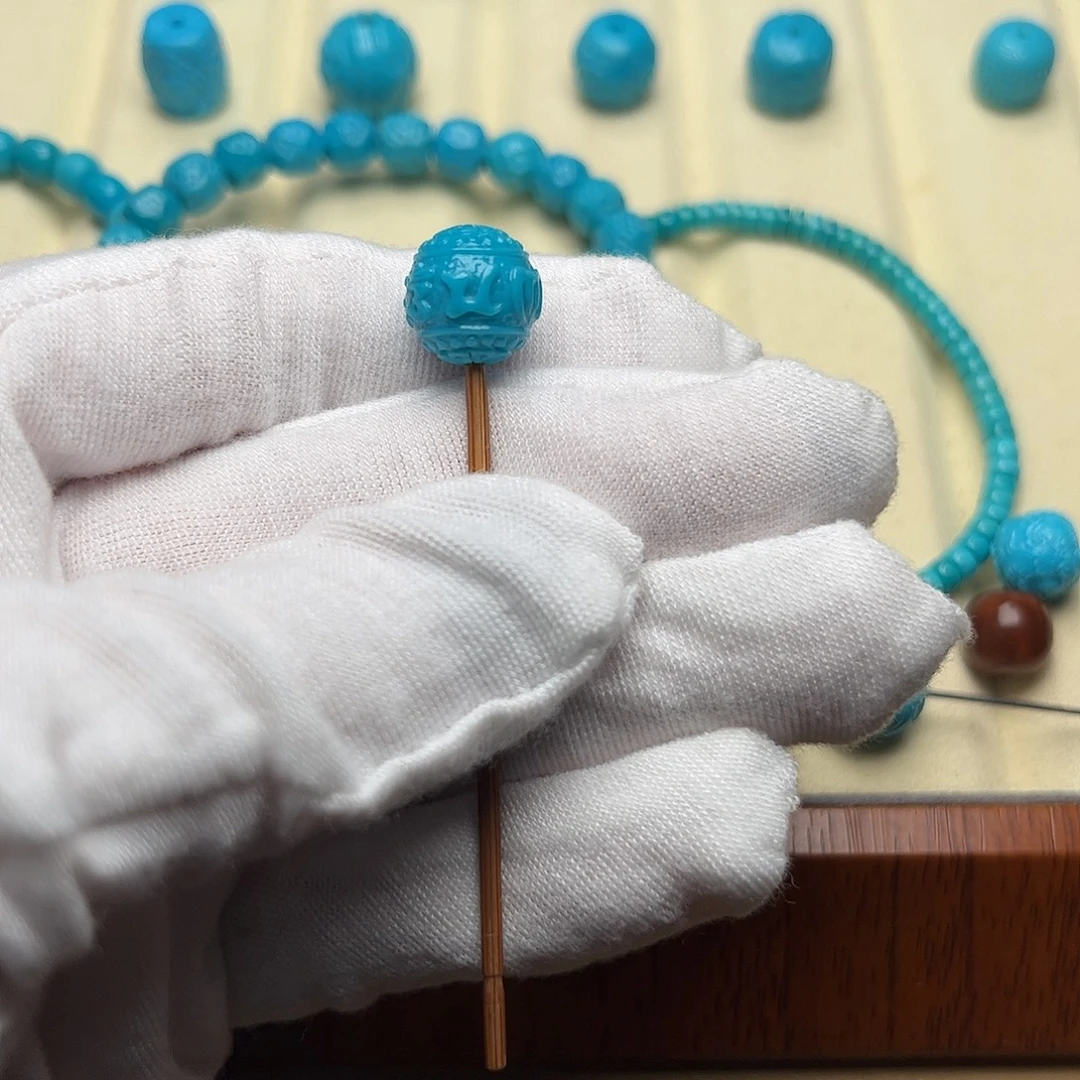 绿松石未镶嵌无镶嵌天然绿松石六字11.1