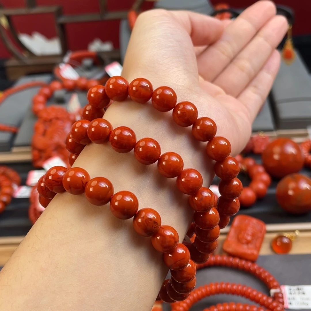 南红玛瑙9+mm 单圈未镶嵌