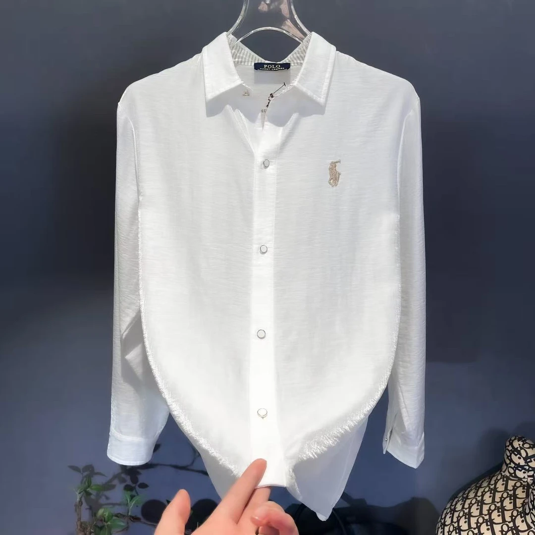 设计师男女同款百搭纯色轻奢宽松潮流时尚休闲Polo翻领C8123-珊