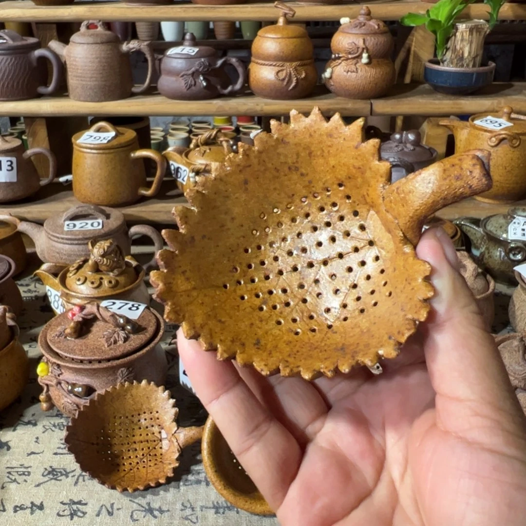 缸茶漏原谷烧高温粗瓷