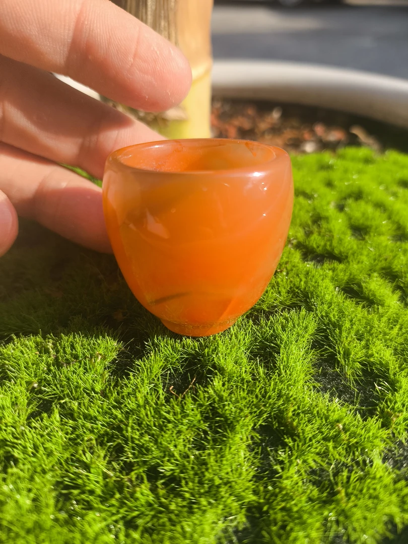 原矿保山南红小酒杯