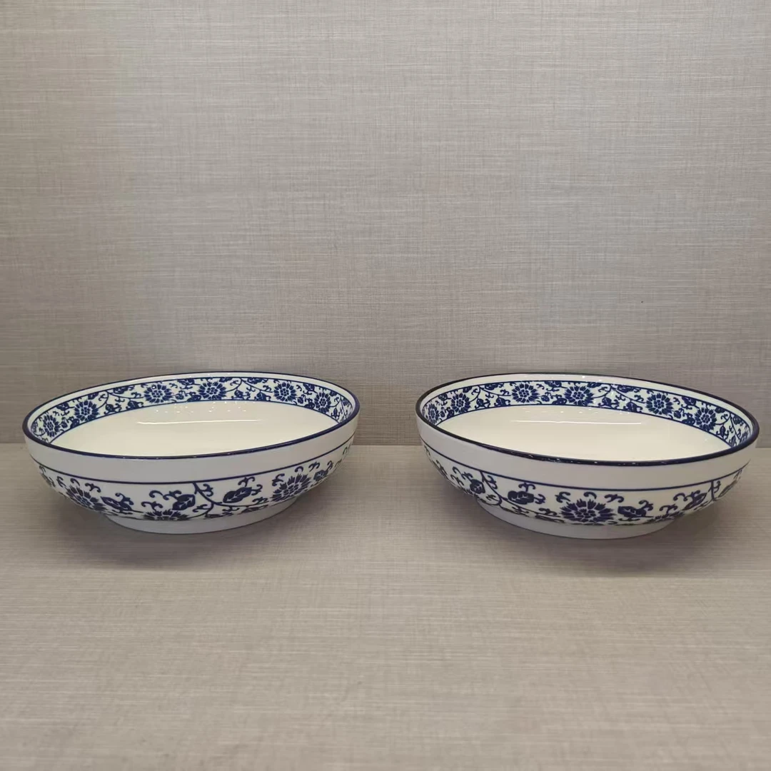 A01211/陶瓷/青花/缠枝莲纹/汤碗