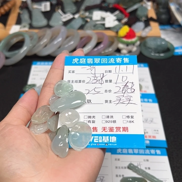 一***涯翡翠未镶嵌颈饰天然