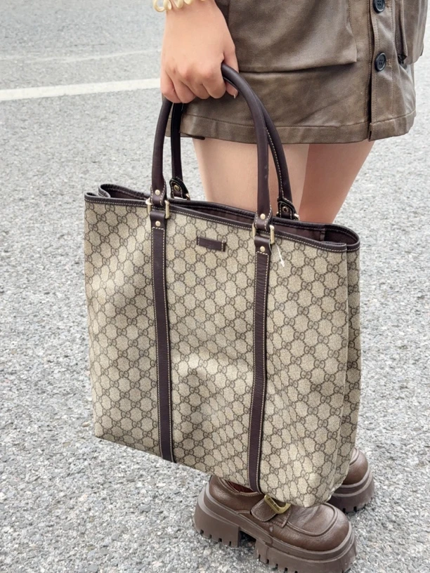 95新 GUCCI/古驰 古驰托特包