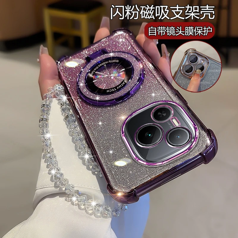 适用华为荣耀power手机壳高级全包镜头膜DVD-AN80潮流时尚保护壳