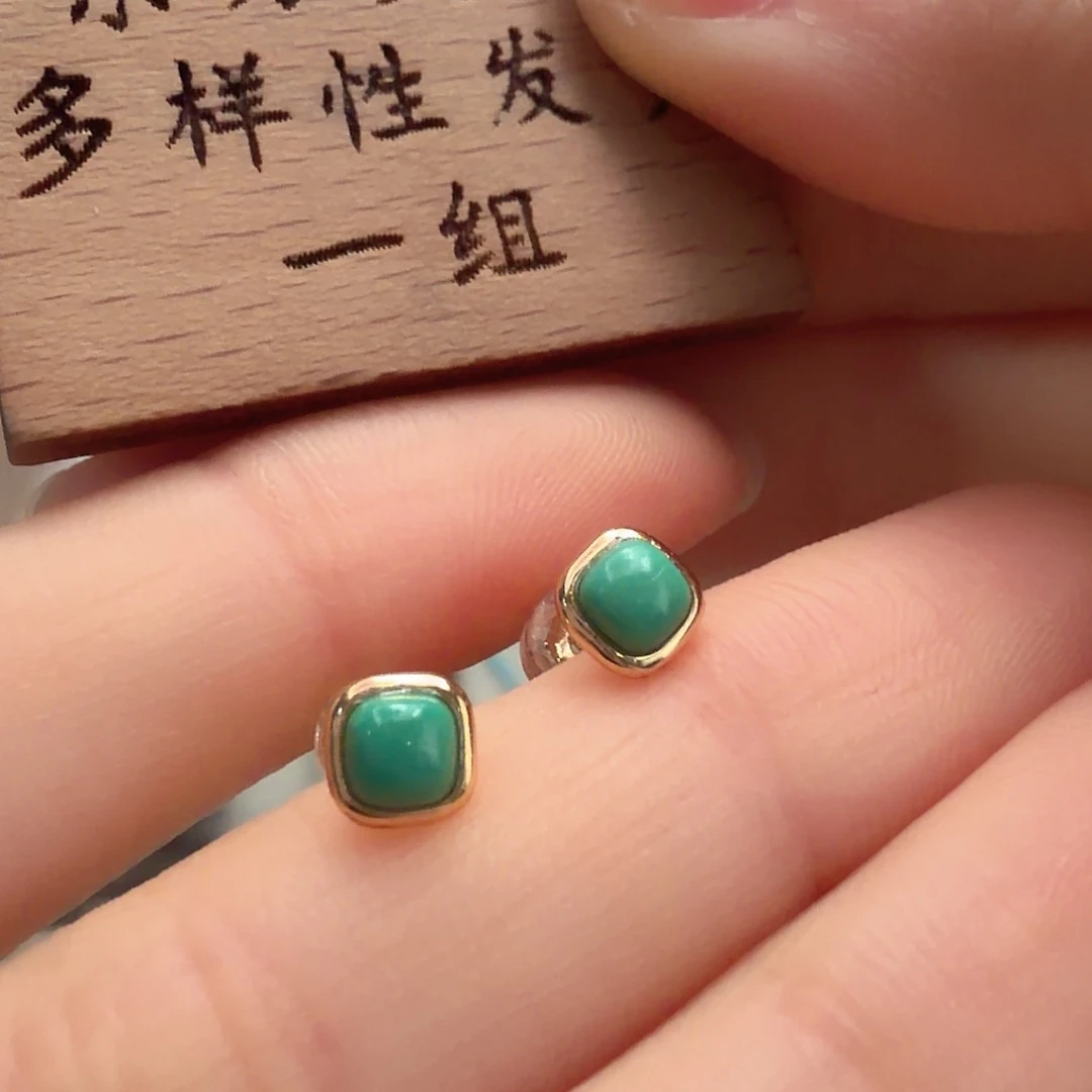 绿松石银S925镶嵌颈饰