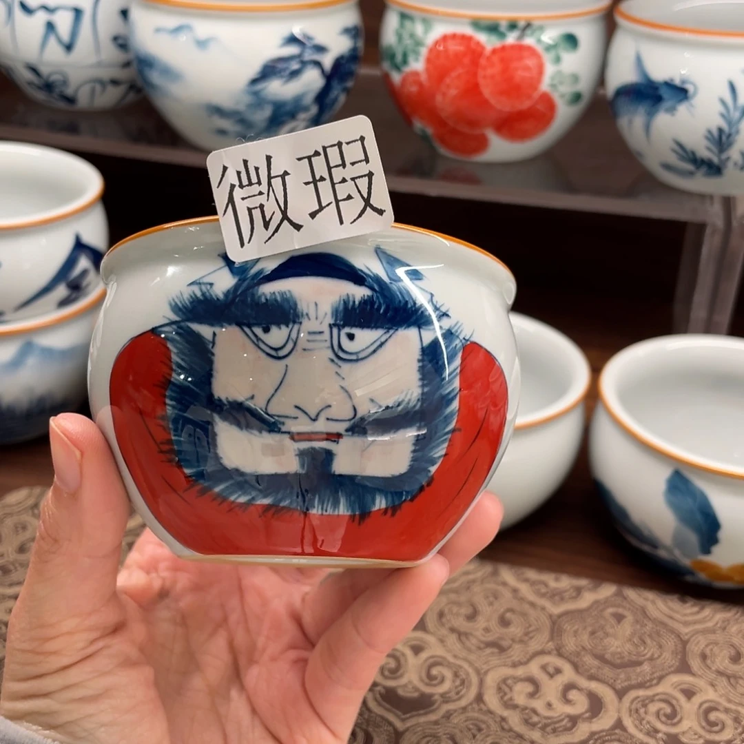 有瑕釉下彩纯手绘