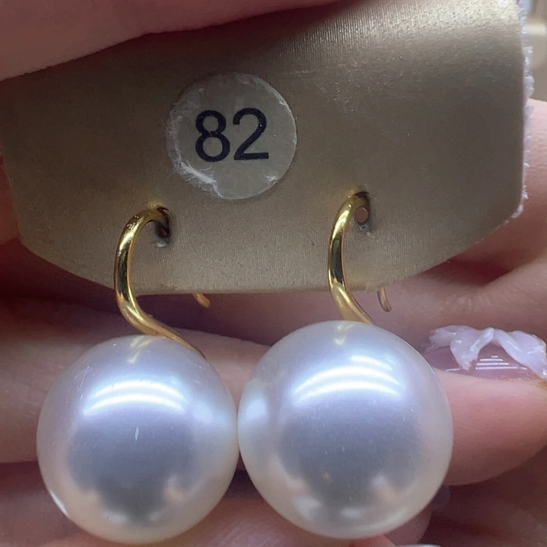 银S925镶嵌淡水珍珠耳饰