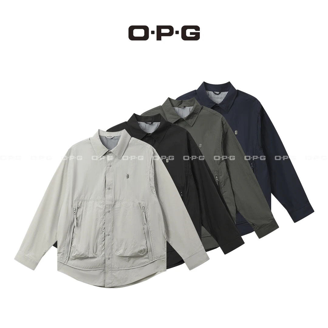 O.P.G【经典复古户外防晒衬衫】夏季情侣休闲外套 DC-2515