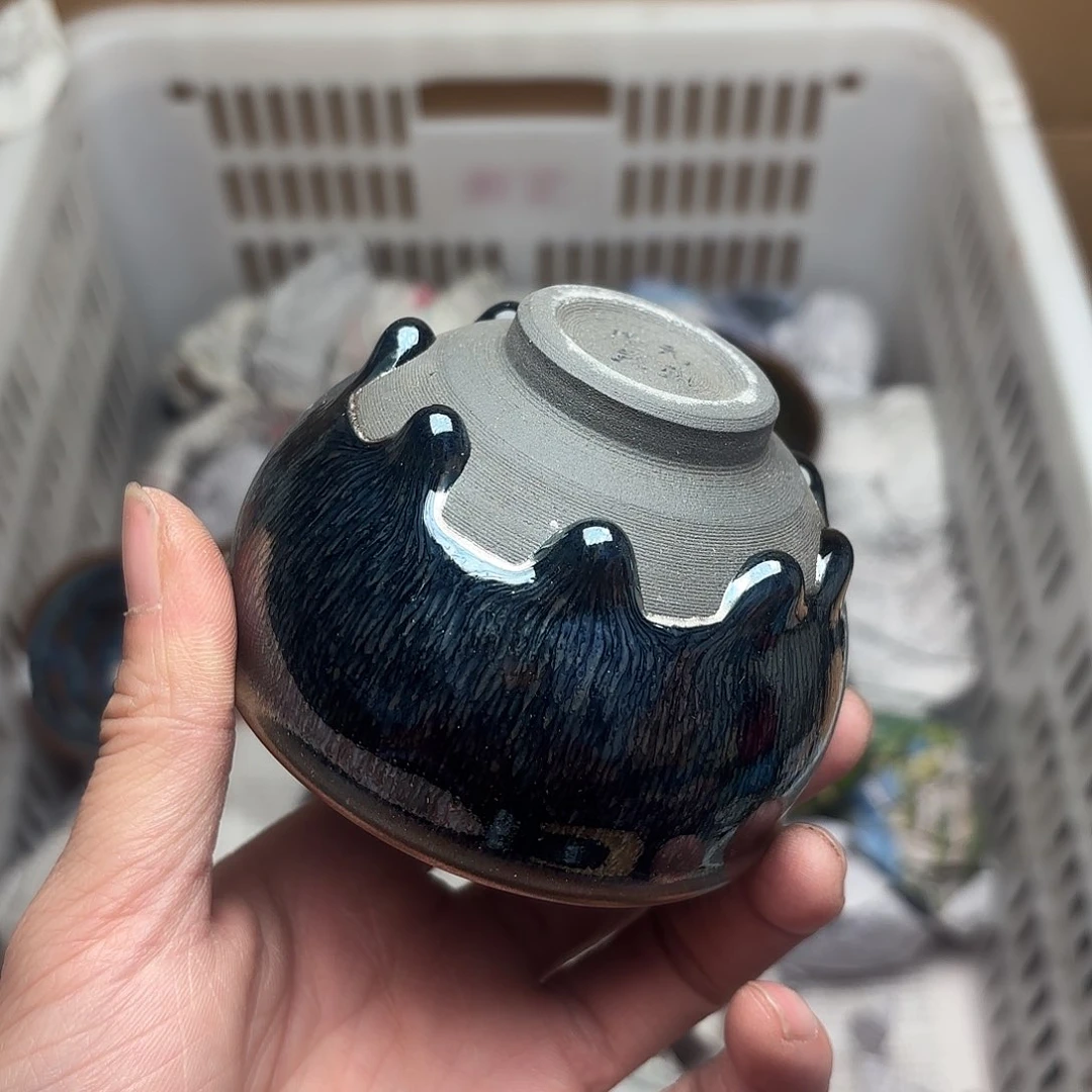 茶盏建盏主人杯一只微瑕