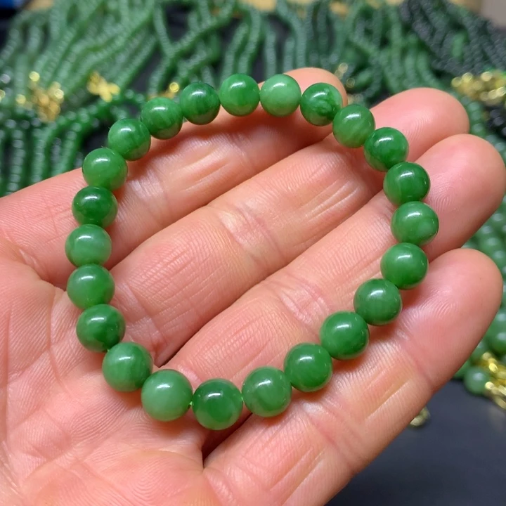和田玉（碧玉）手串未镶嵌8mm