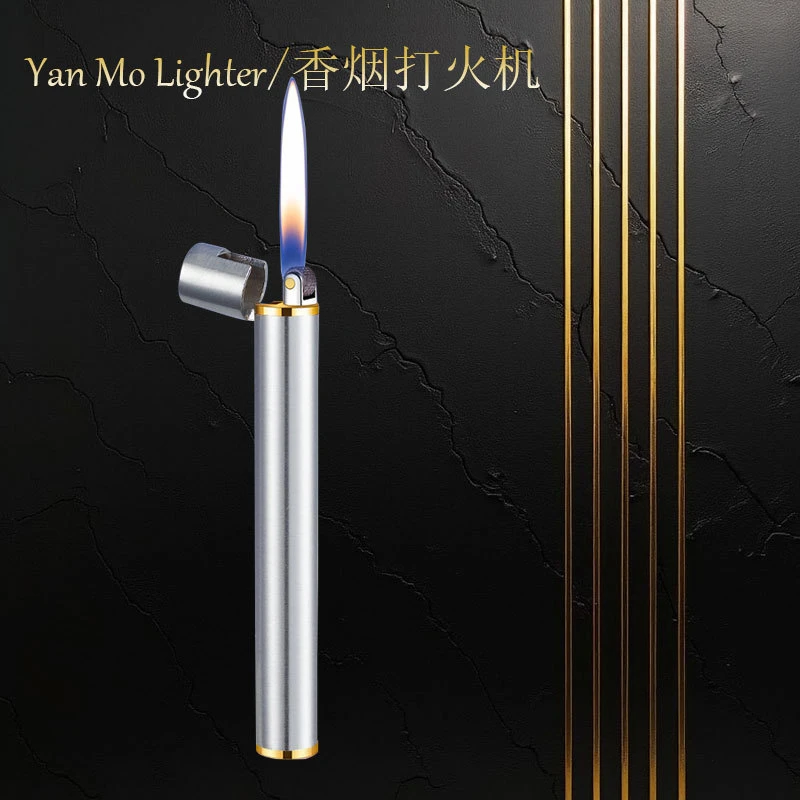 新奇特金属外壳烟打火机小巧创意迷你烟型个性潮流男士砂轮点烟器