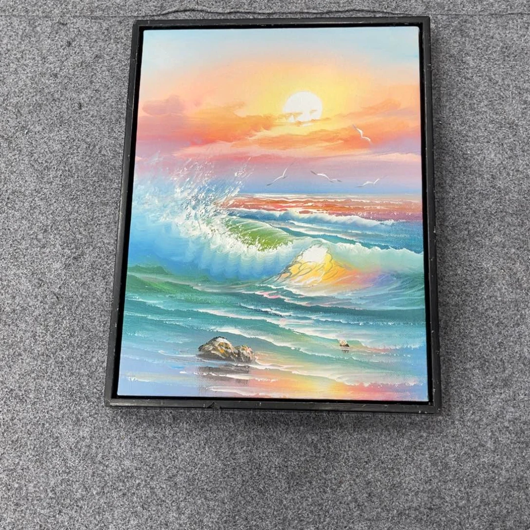 【闪购商品】油画海景33/43带框-////