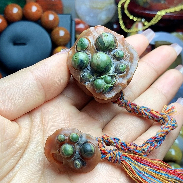 硅化玉未镶嵌吊坠(不含链)