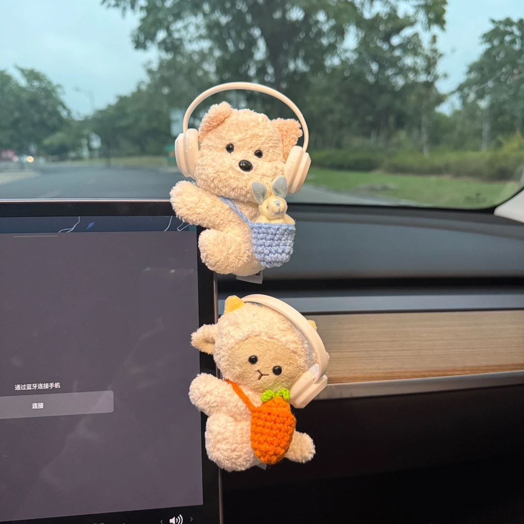 车载中控台摆件汽车屏幕车内仪表台装饰品有趣好玩可爱车内装饰女