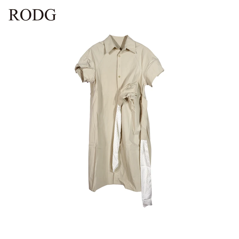 RODGR52QZ0692A 夏季新款纯色拼接连衣裙 0692