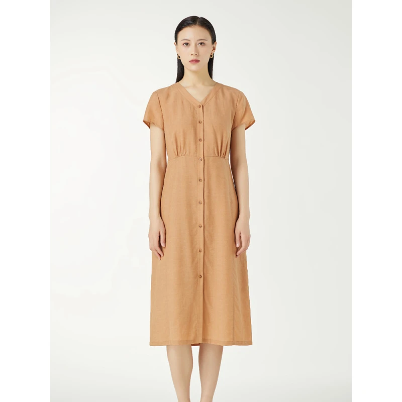 菲姿FEIZI夏款系带连衣裙2B4B9