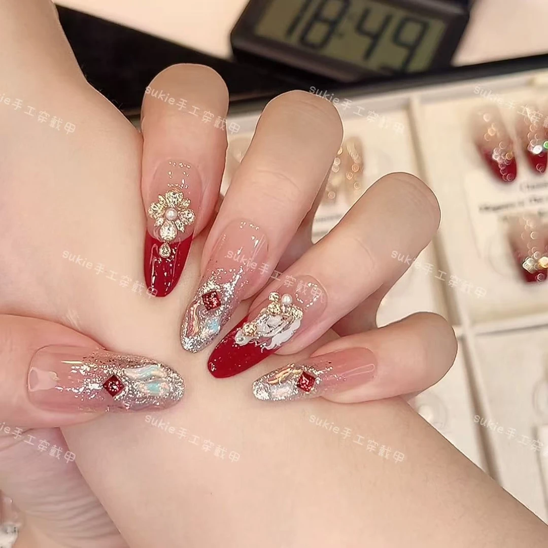 【马到成功】冬季温柔款设计手工穿戴甲温柔纯手工气质纯欲