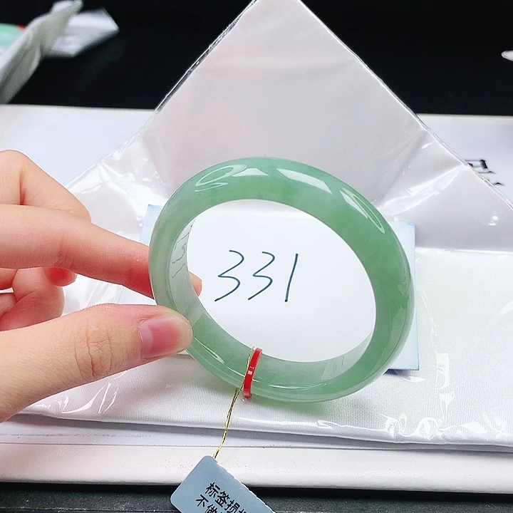 翡翠手镯未镶嵌缅甸天然a货手镯53