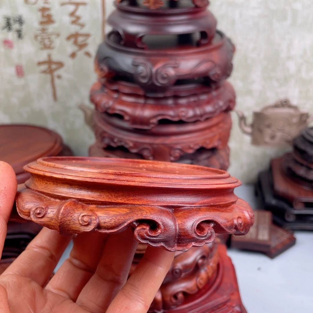 海***7血檀深5毫米，整木雕刻两个