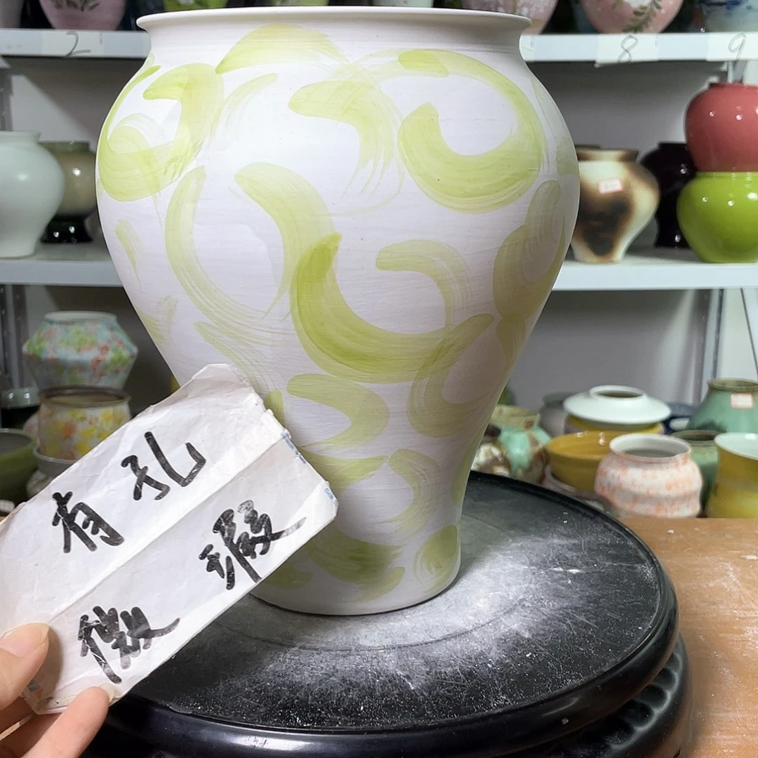 景德镇陶瓷花盆微瑕