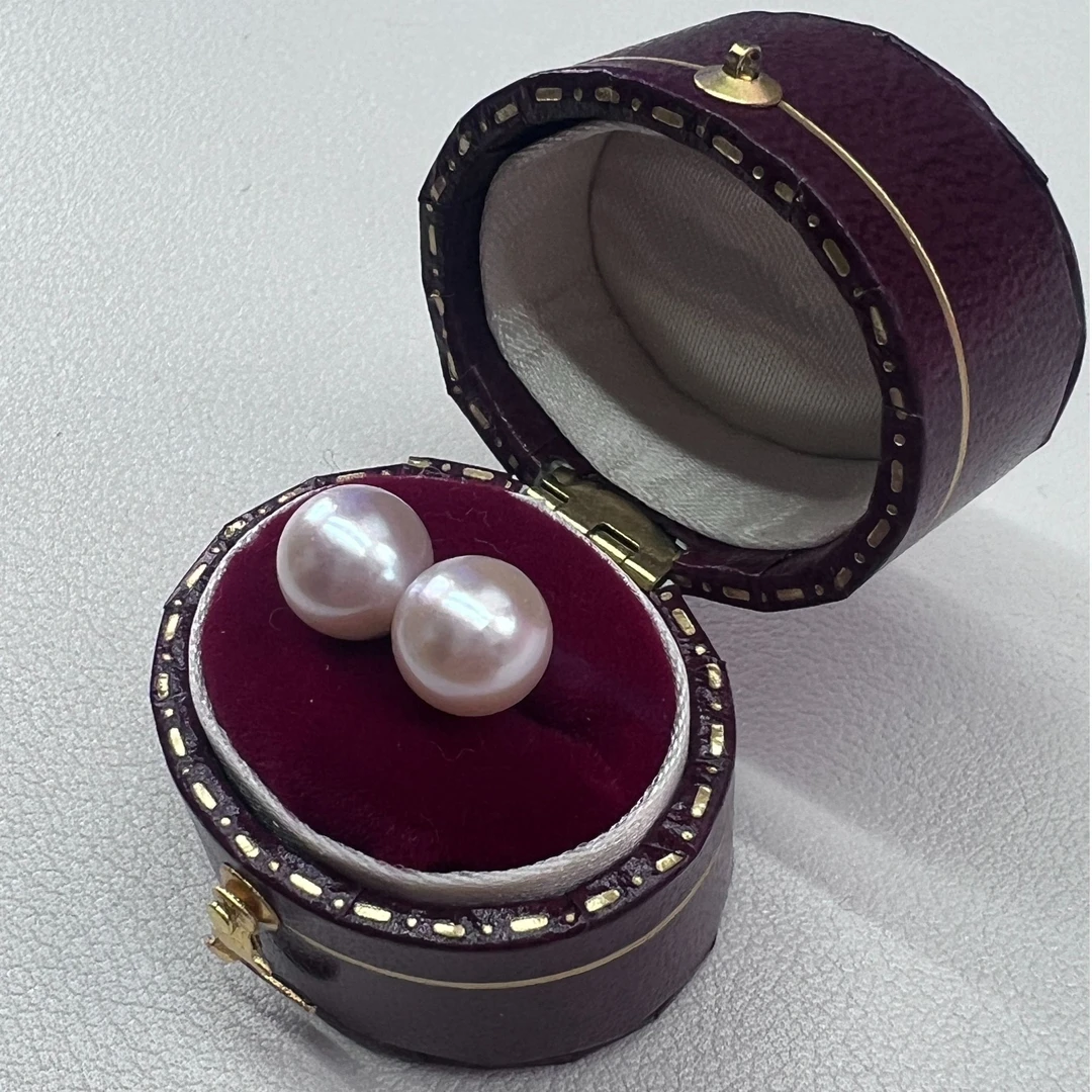 【AKOYA耳钉 7-8mm】S925银 海水珍珠耳 X886