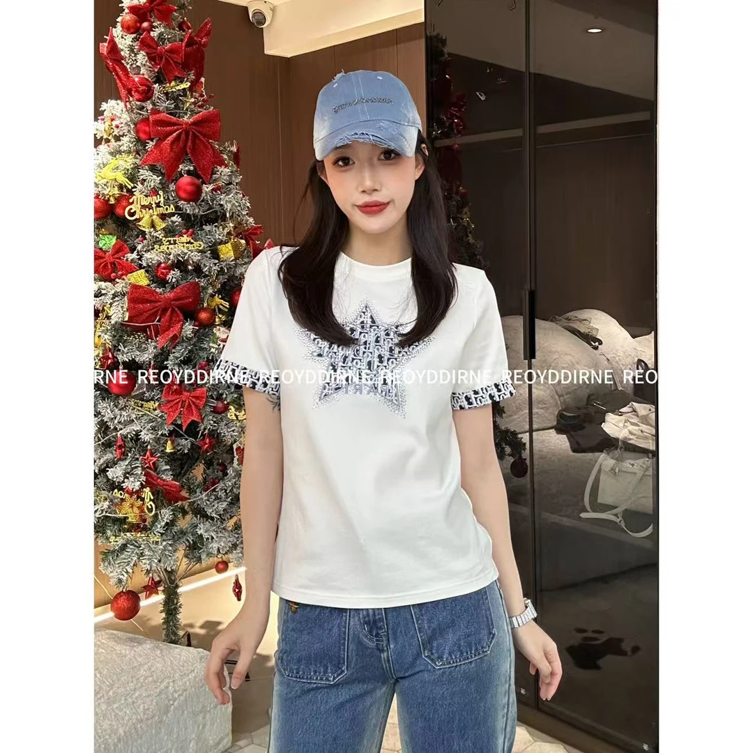 兔兔TUTU-【Reoyddirne】2025早春新款休闲气质圆领T恤短袖118630
