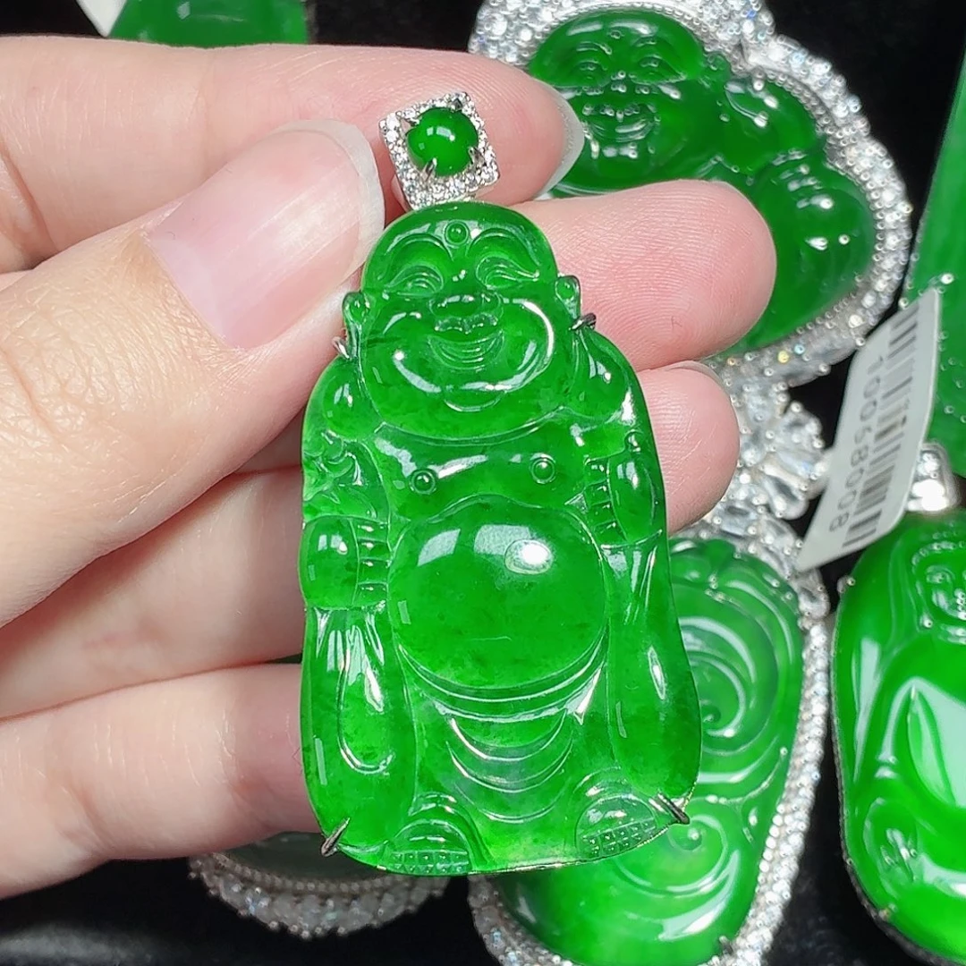 翡翠未镶嵌颈饰天然A货翡翠