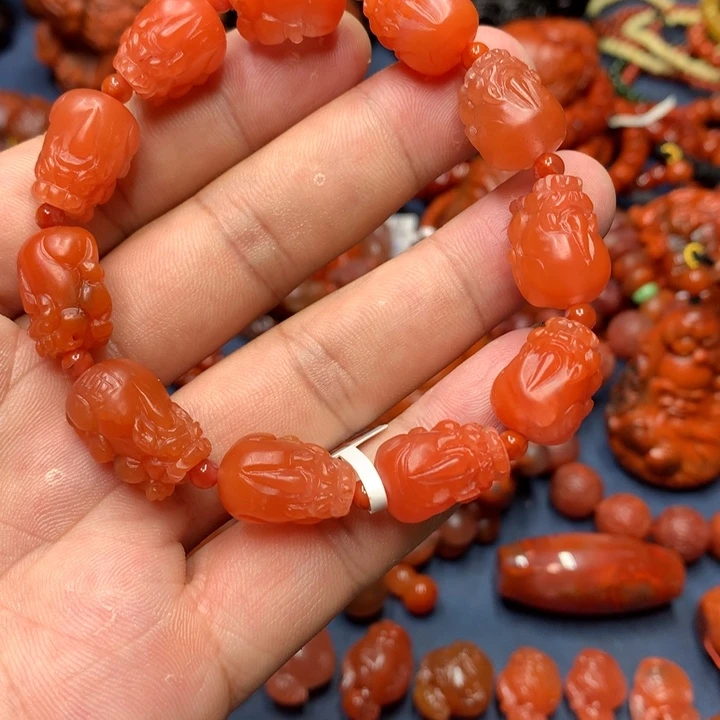 南红玛瑙未镶嵌手串