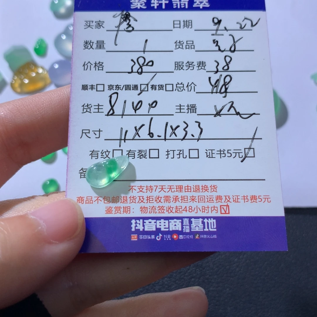 颈饰未镶嵌翡翠翡翠