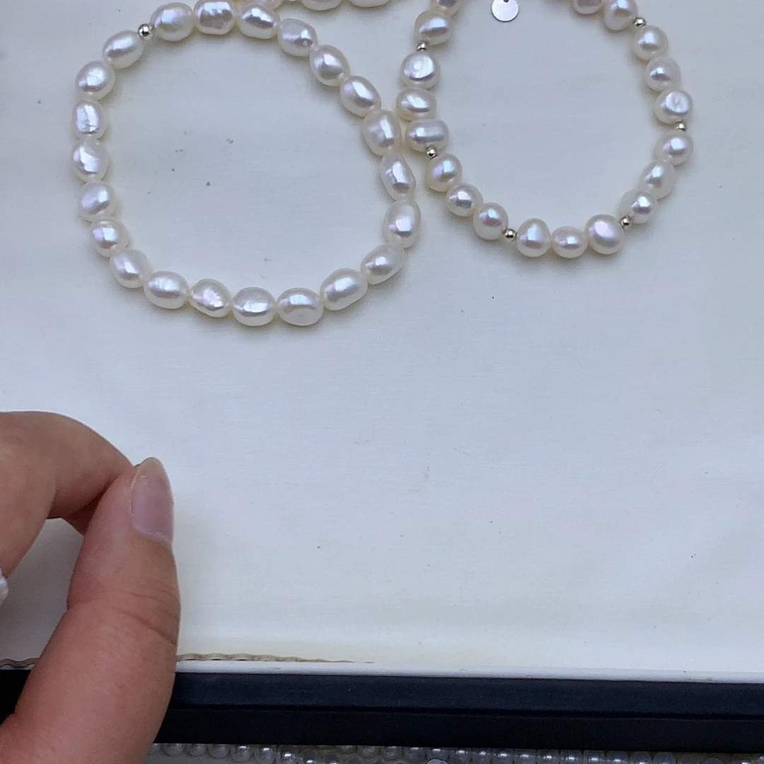 手绳淡水珍珠合金