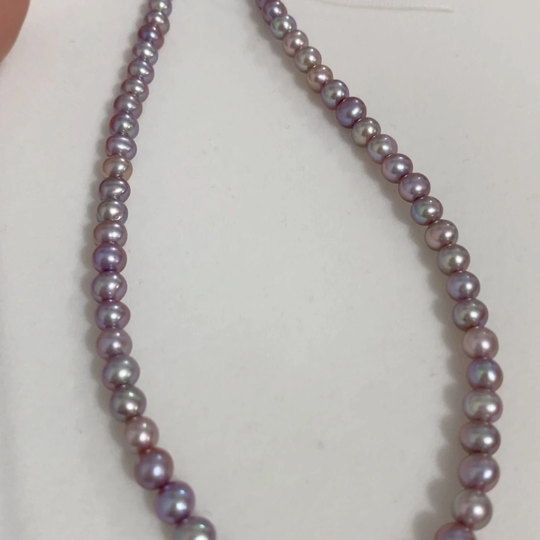 淡水珍珠银S925镶嵌颈饰