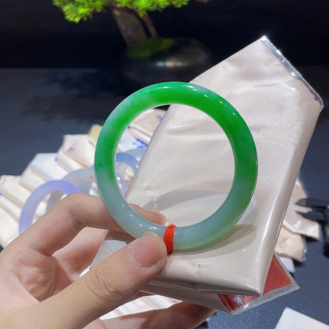 未镶嵌手镯翡翠翡翠手镯51圈口