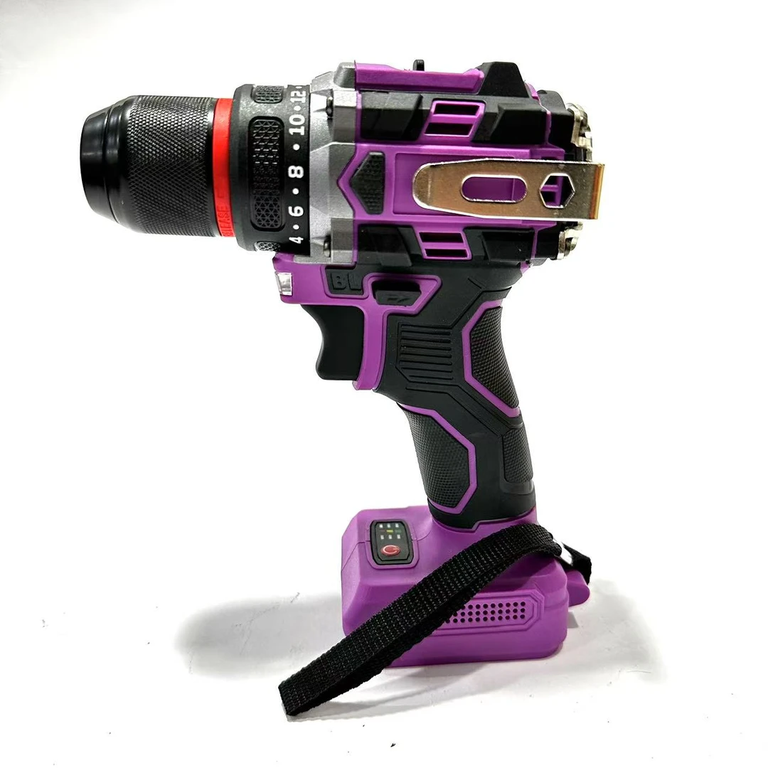 无刷双速锂电钻A3同款接口锂电钻裸机手电钻电动螺丝刀打孔不挑色