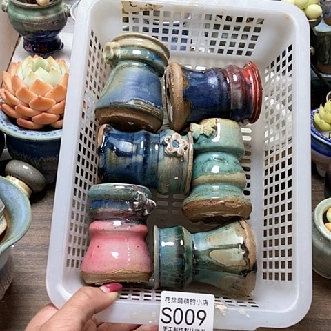 紫砂花盆009微瑕品口径4厘米左右