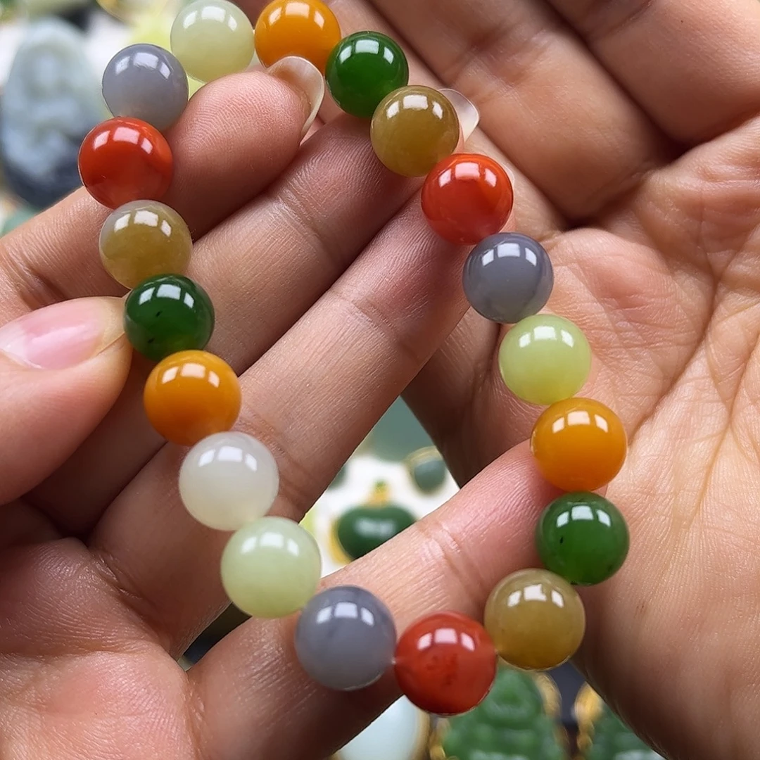 和田玉未镶嵌手串卡10