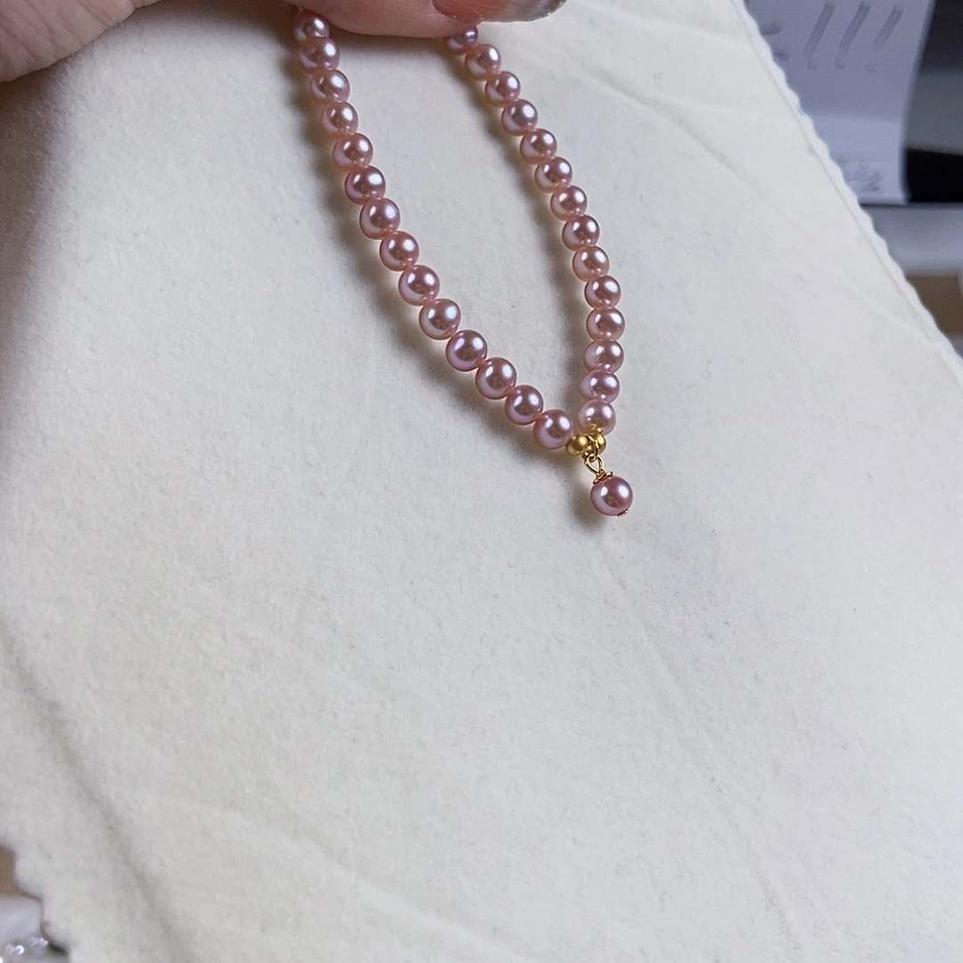 淡水珍珠手绳银S925镶嵌